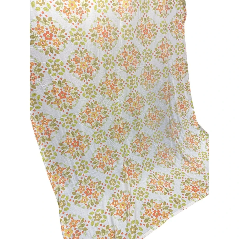 Unbranded Flower Power 70s Flat Sheet Full/Double 81